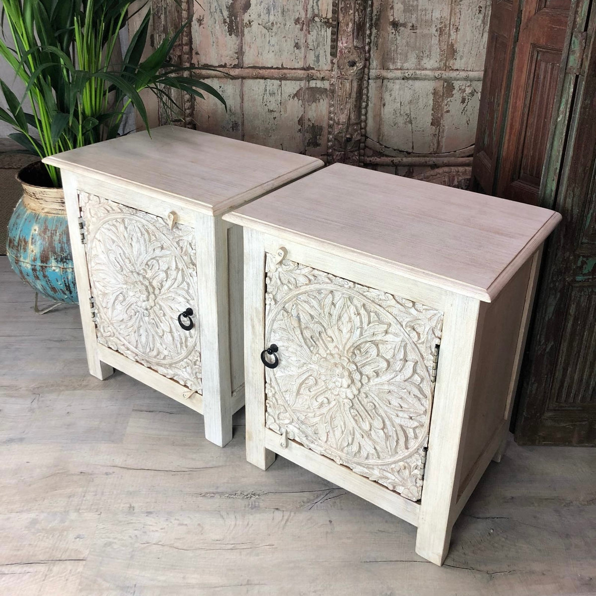 Carved Side Table – Camperdown Lane